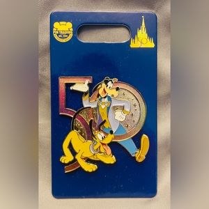 Disney Goofy & Pluto 50th Anniversary Pin - NEW Authentic Park Merchandise